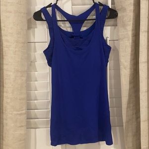 Lululemon Blue Tank Top with Built-in sports bra